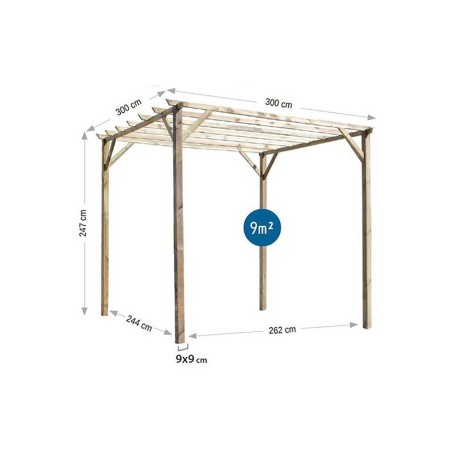 Pérgola De Madera Ancolie Autoclave