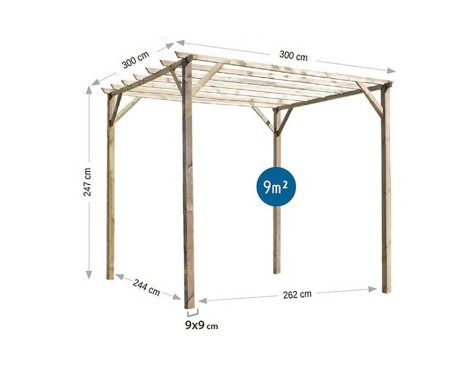 Pérgola De Madera Ancolie Autoclave