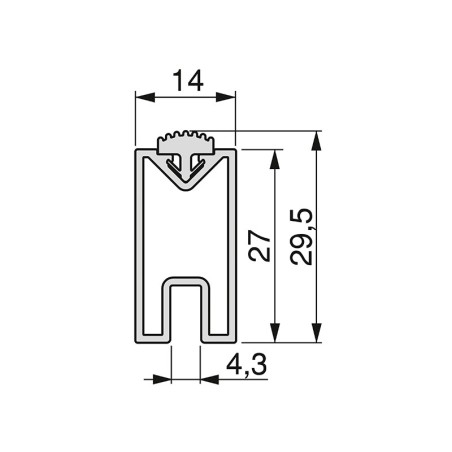 Barra Rectangular Armario Zero