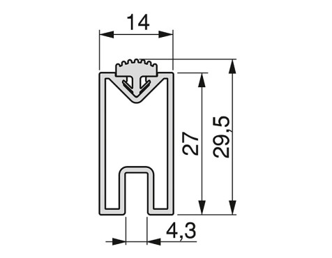 Barra Rectangular Armario Zero