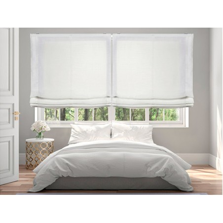 Estor Plegable Translúcid Blanc