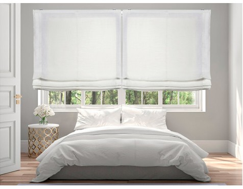 Estor Plegable Translúcid Blanc