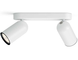 Regleta 2 Focos Led Philips Pongee Blanco