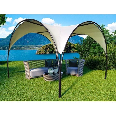 Pérgola Jardín De Acero Redondeada