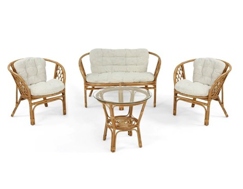 Conjunto De Jardín Café New Bahamas Ratán Natural