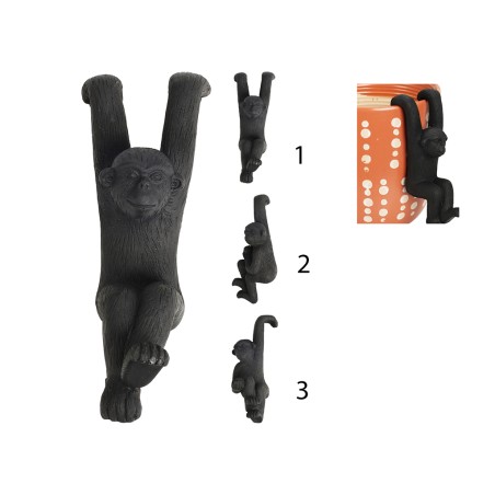 Figura Mono Para Maceta Negro 3 Modelos