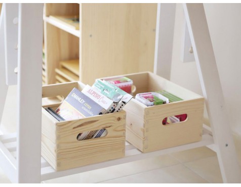 Caja De Madera Pino Natural