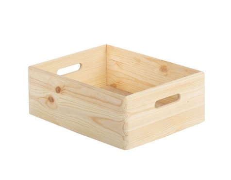 Caja De Madera Pino Natural