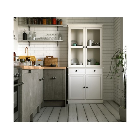 Vitrina Salón/Cocina Blanco Lacado