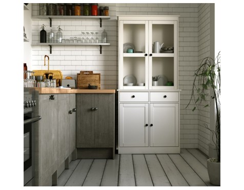 Vitrina Salón/Cocina Blanco Lacado