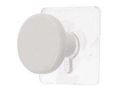 Percha Con Adhesivo Bambú Blanco