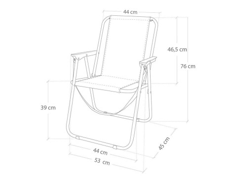 Silla Playa Plegable Fija Marinera