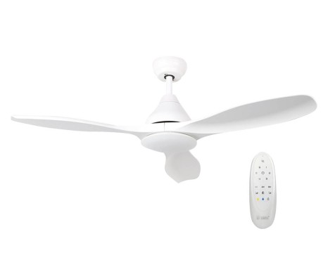 Ventilador De Techo Con Luz Y Mando Luma Blanco