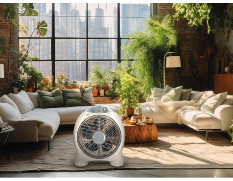 Ventilador De Suelo Santadi Blanco