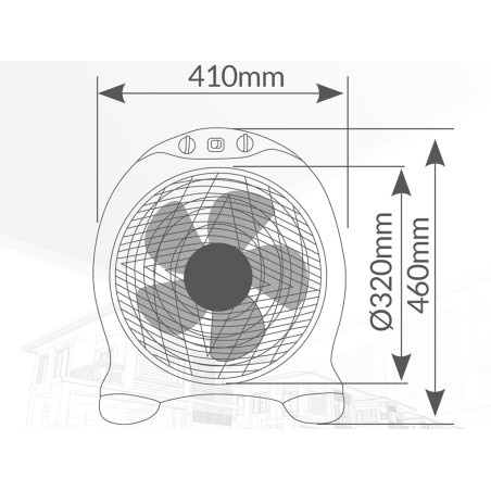 Ventilador De Terra Santadi Blanco