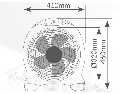 Ventilador De Suelo Santadi Blanco