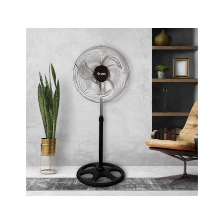 Ventilador De Peu Sandi Negre I Cromat