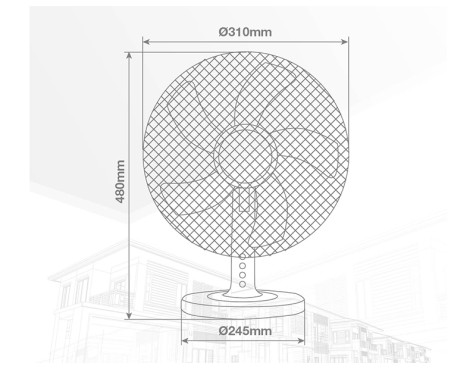 Ventilador De Sobremesa Macomia Blanco