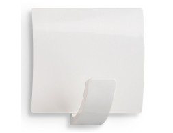 Gancho Colgador Adhesivo Cuadrado Blanco (2un)