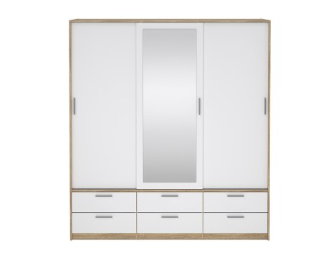 Armario 3 Puertas Correderas 6 Cajones Iris