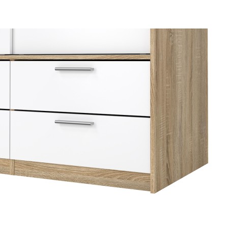 Armario 3 Puertas Correderas 6 Cajones Iris