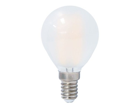 Bombilla Led Opal Filamentos Esférica Luz Cálida