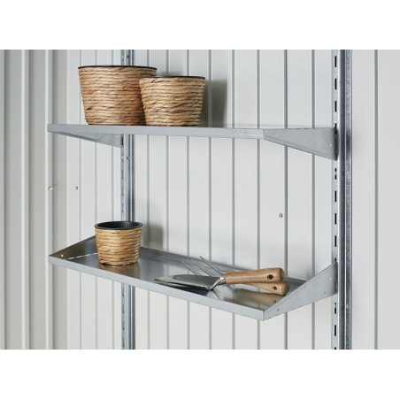 Caseta De Jardín Metálica Europa Gris Cuarzo