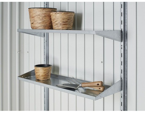 Caseta De Jardín Metálica Europa Gris Cuarzo
