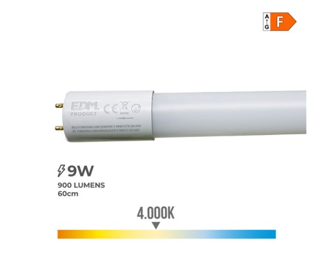 Fluorescente Led t8 9w Blanco Luz Día 9w