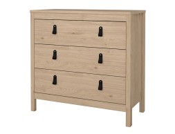 Cómoda Etna 3 Cajones Roble Jackson Hickory