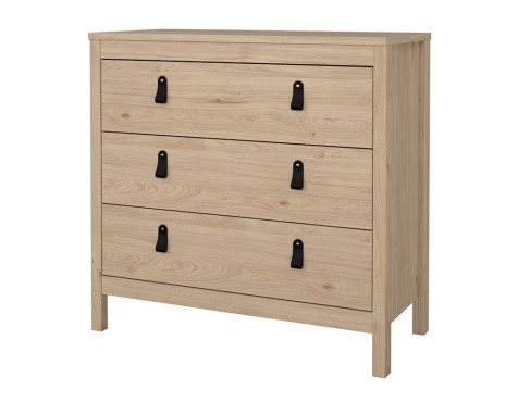 Cómoda Etna 3 Cajones Roble Jackson Hickory