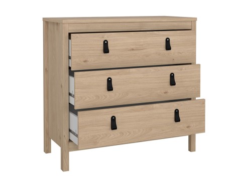 Cómoda Etna 3 Cajones Roble Jackson Hickory