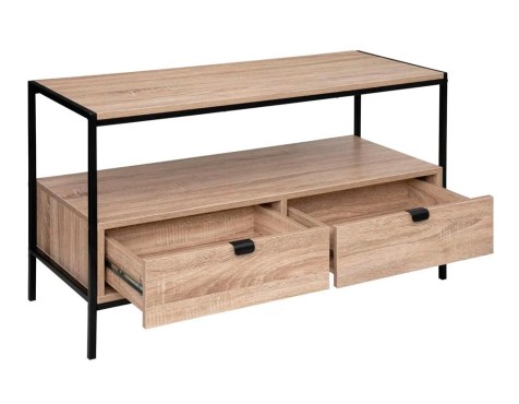 Mueble Tv Aliaj Madera Y Metal