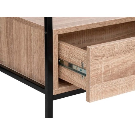 Mueble Tv Aliaj Madera Y Metal
