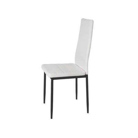 Silla Comedor Nekane Símil Piel Blanca