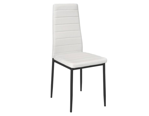 Silla Comedor Nekane Símil Piel Blanca