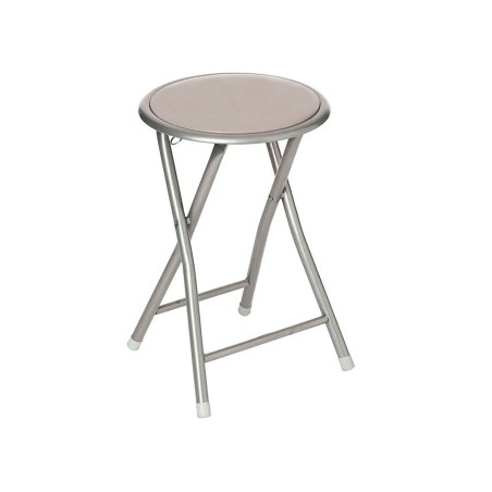 Taburete Acero Plegable Taupe