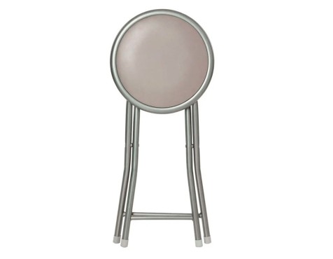 Taburete Acero Plegable Taupe