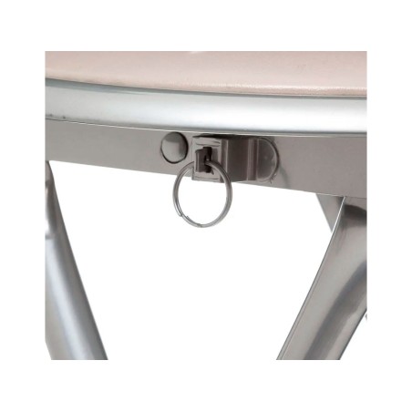 Taburete Acero Plegable Taupe