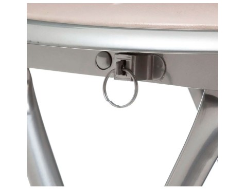 Taburete Acero Plegable Taupe