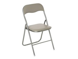 Silla Plegable Acolchada Basic Taupé