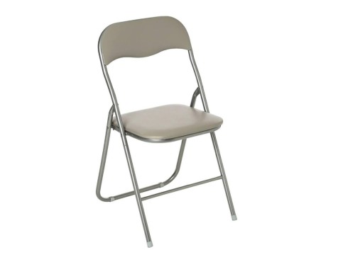 Silla Plegable Acolchada Basic Taupé