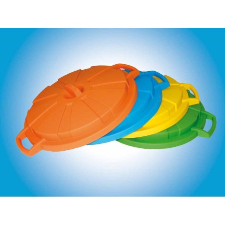 Cubo Basura Comunidad Con Tapa Multicolor