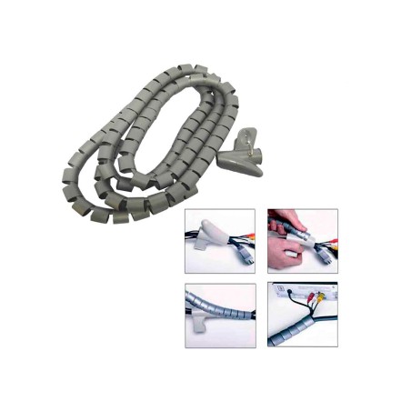 Organizador De Cables Gris 2mt