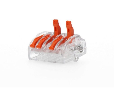 Conector Empalme 5 Tomas (5un) 0.75-2.5mm