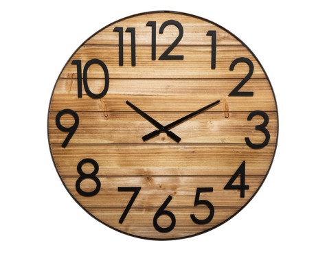 Reloj De Pared Abby Vintage Madera Y Hierro