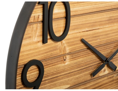 Reloj De Pared Abby Vintage Madera Y Hierro