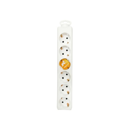 Base 6 Preses Sense Cable Blanc