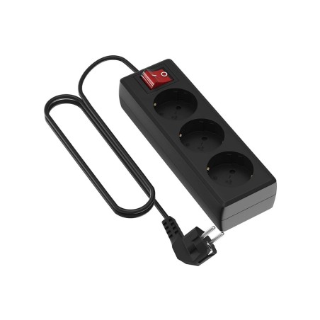 Base 3 Preses Amb Interruptor Negre