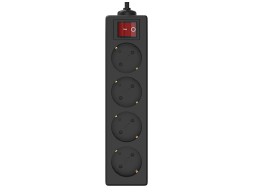 Base 4 Preses Amb Interruptor Negre